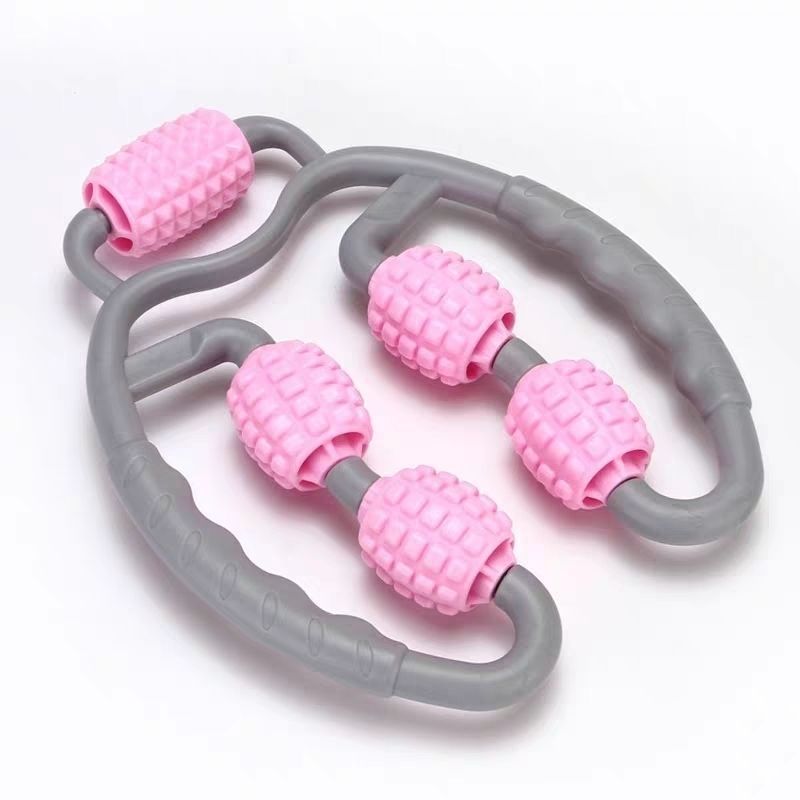 U Shape Trigger Point Massage Roller Full Body Massage Tool Arm Leg Neck Muscle Massager 4 Wheels Fitness Device For Sports - Image 8