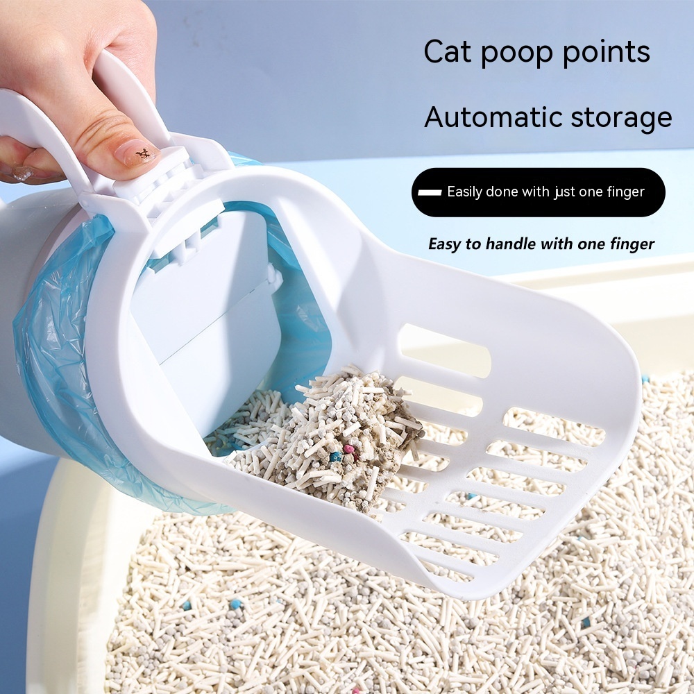 Upgrade Widen Cat Litter Shovel Scoop With Refill Bags Large Cat Litter Box Self Cleaning Cat Waste Bin System Pet Supplies Pet Products - Image 9