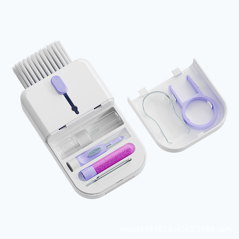 Portable 11 In 1 Multifunctional Cleaning Kit Computer Keyboard Cleaner Phone Screen Clean Tools Earphone Clean Brush With Storage Box - Image 9