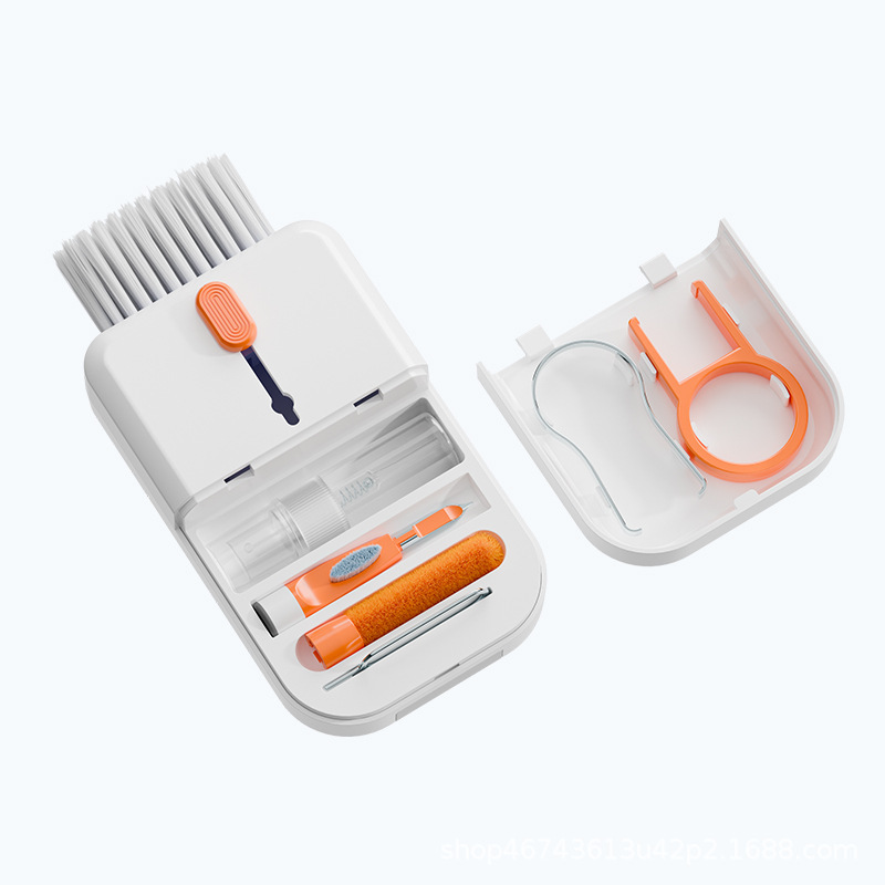 Portable 11 In 1 Multifunctional Cleaning Kit Computer Keyboard Cleaner Phone Screen Clean Tools Earphone Clean Brush With Storage Box - Image 8
