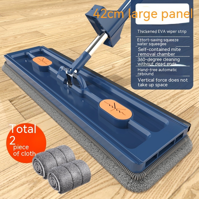 New Style Large Flat Mop 360 Rotating Mop Suitable Various Types Flooring Strong Water Absorption For Home Cleaning Floors - Image 9