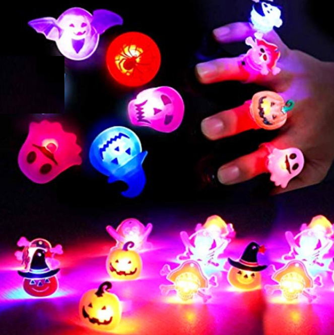 Halloween Decorations Halloween Glowing Brooch Ring - Image 3