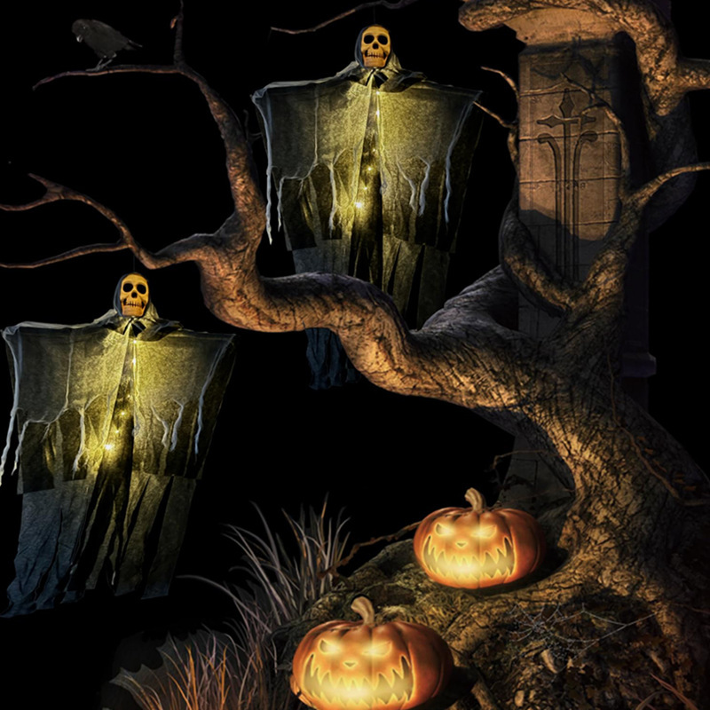Halloween Decorations Horror Hanging Ghost Skull Skeleton Prop Perfect For Home Outdoor Yard Party Supplies Festival Decorations - Image 4