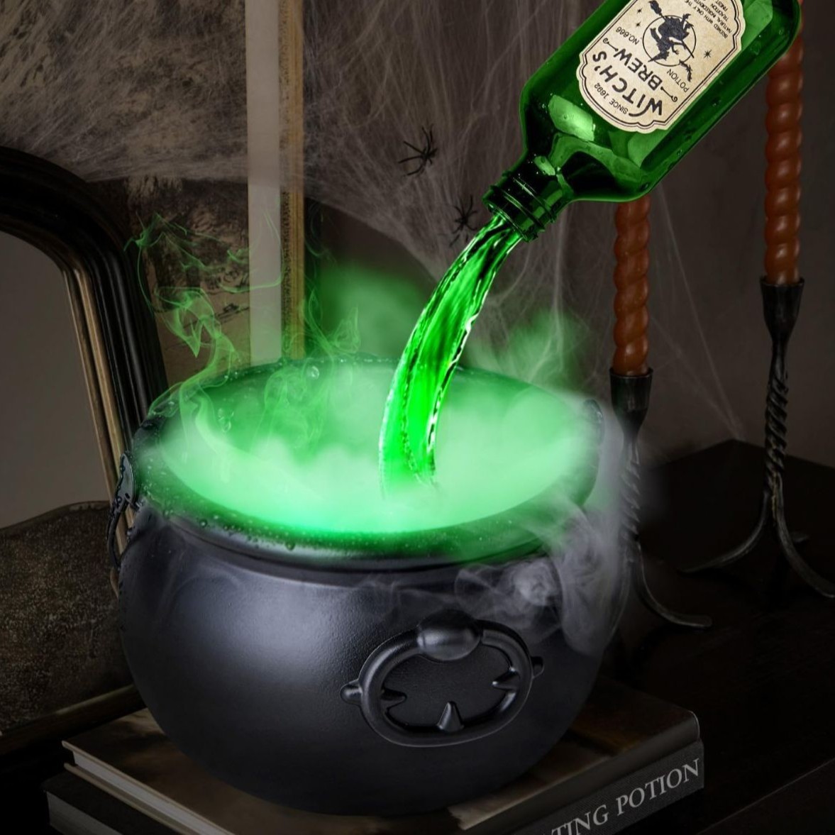 Halloween Black Wizard Bowl Magic Float Bottle And Diffuser Indoor Home Bar Magic Party Horror Ghost Props Halloween Decoration - Image 10