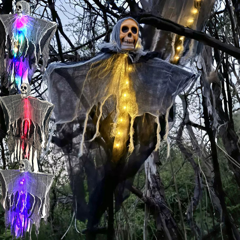 Halloween Decorations Horror Hanging Ghost Skull Skeleton Prop Perfect For Home Outdoor Yard Party Supplies Festival Decorations - Image 7